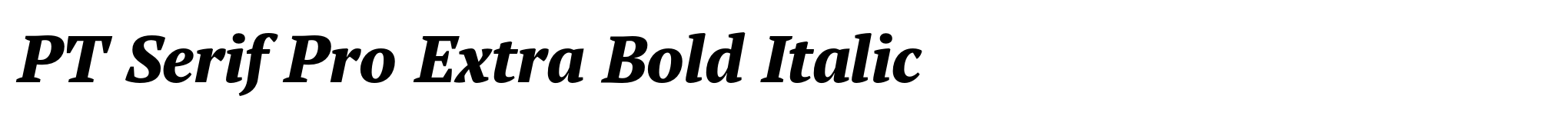 PT Serif Pro Extra Bold Italic image